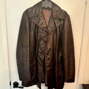 Vintage leather jacket - Men's XL